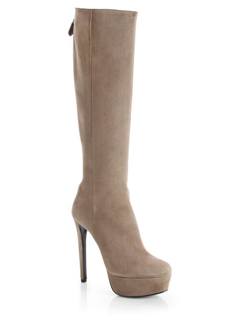 ladies prada boots sale|Prada suede platform boots.